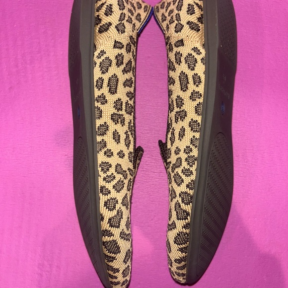 Rothy's Black and Tan Leopard Print Flats women size 6.5 - Picture 5 of 7